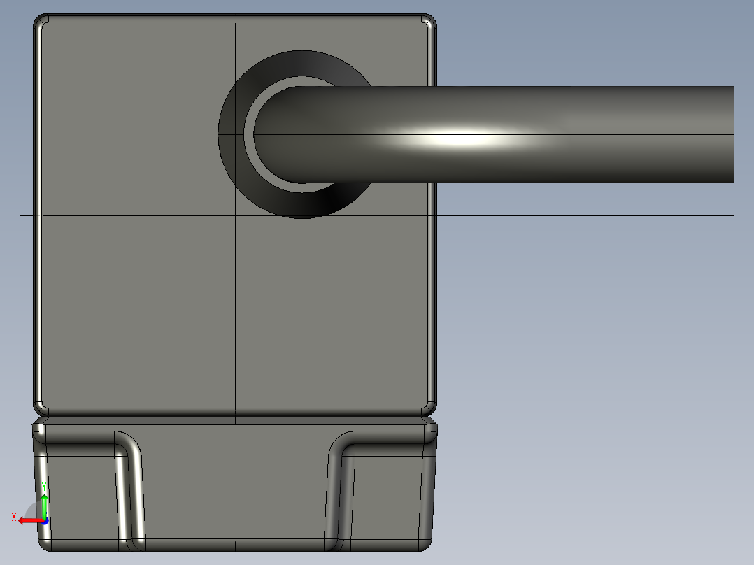 基恩士XG-H500C_M_kc图纸模型后视图