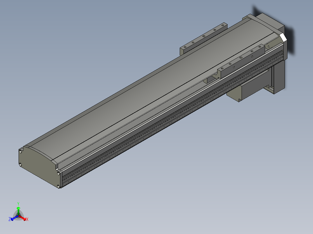 CCTL模组螺杆-TL135-S450-BM正等轴测图