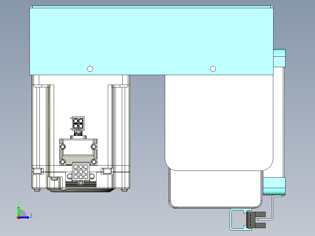 威洛博VBC同步带传动一无尘环境VBC14-L45-S2950-BRD-ZP75-C3左视图