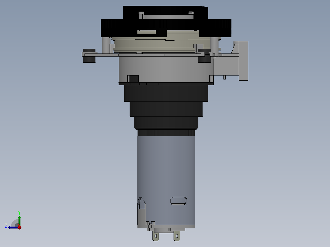 Jura锥形研磨机右视图