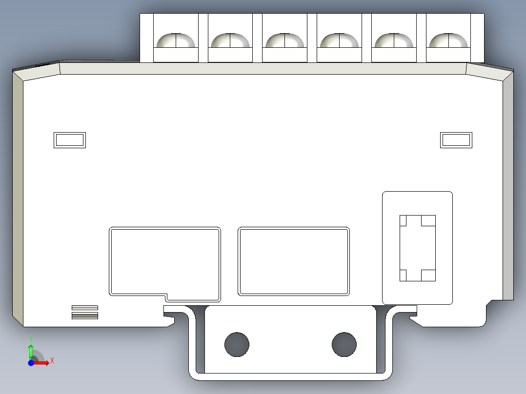 基恩士DL-RS1A_kc图纸模型前视图