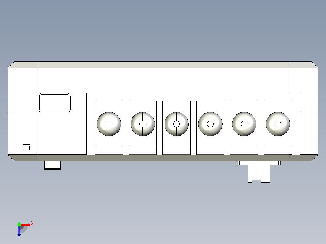 基恩士DL-RS1A_kc图纸模型俯视图