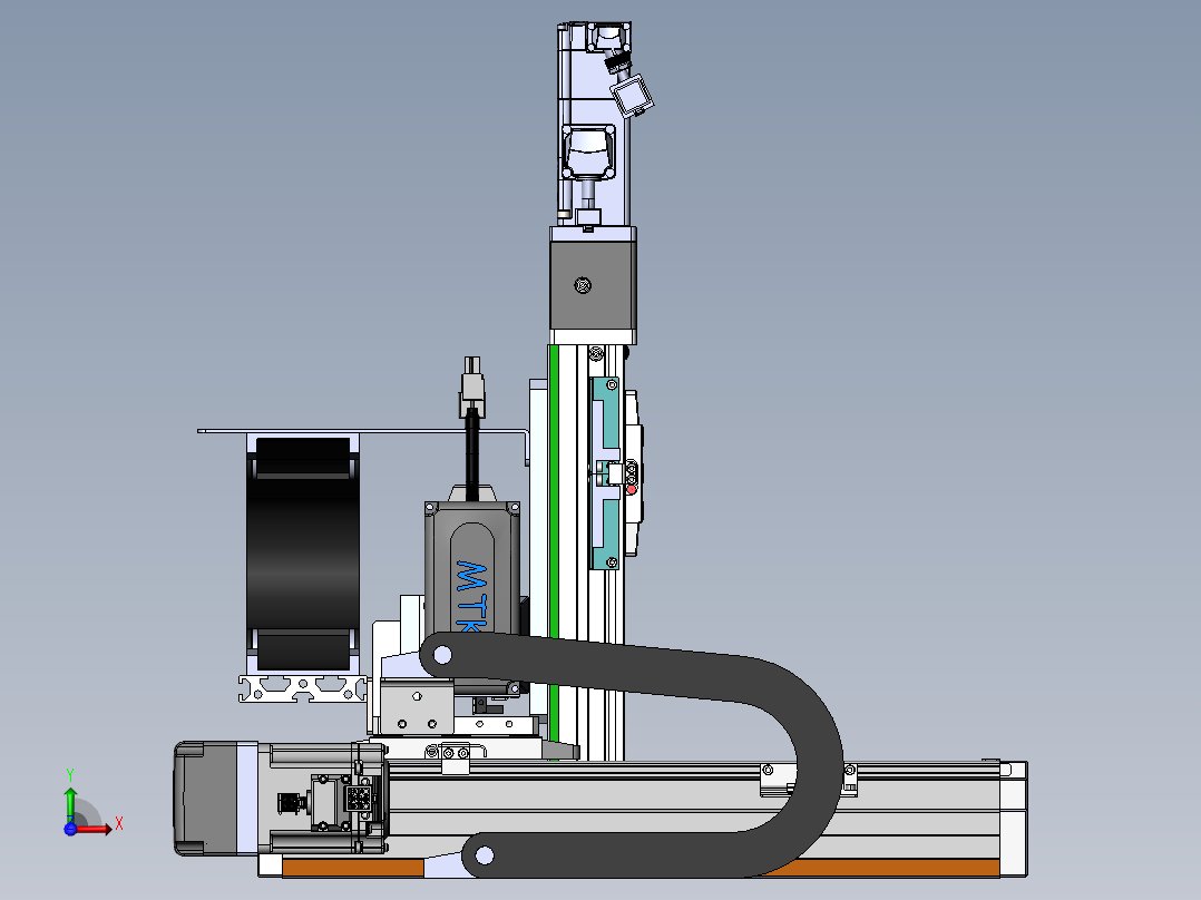内嵌直交机械手XYG系列XYG321-A1前视图