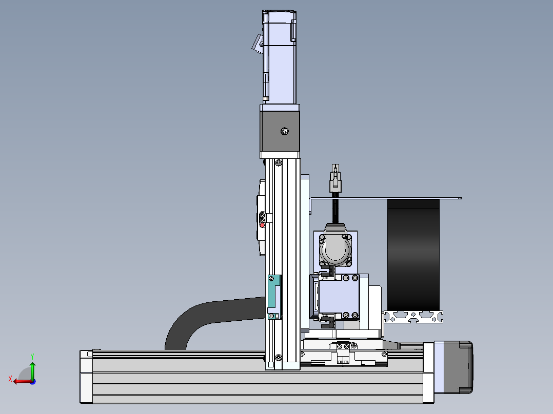 内嵌直交机械手XYG系列XYG321-A1后视图