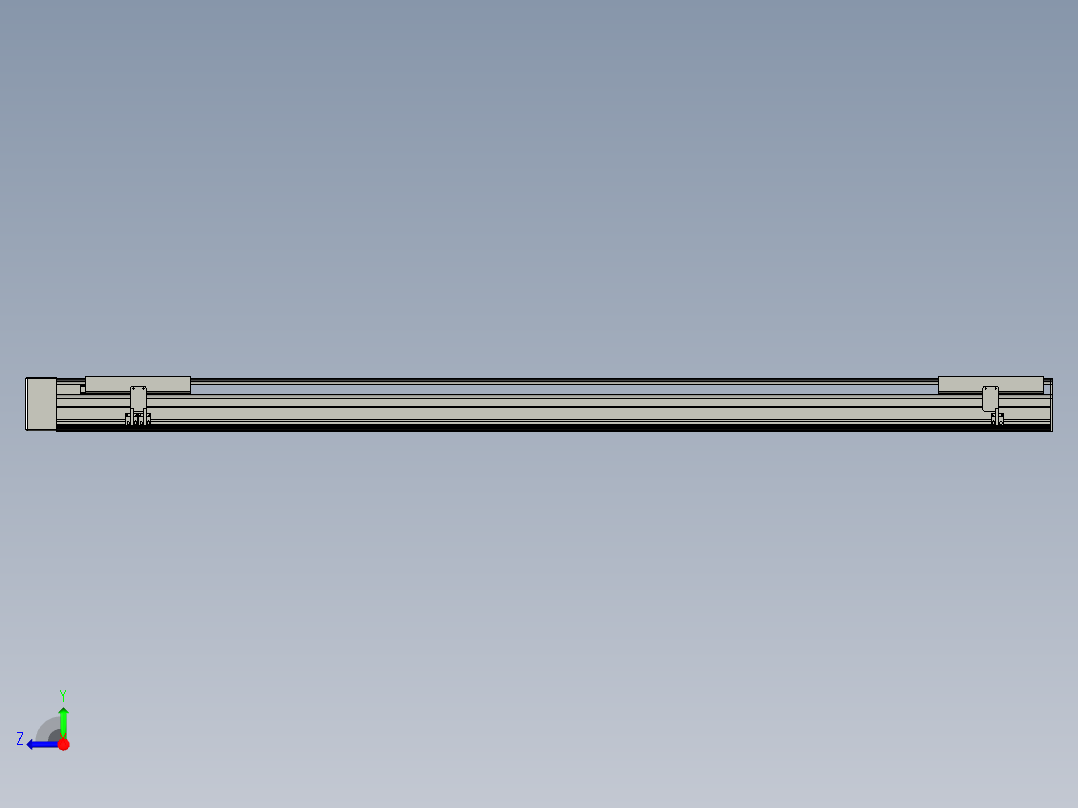 直线模组LHA21-S1850-R设计图纸右视图