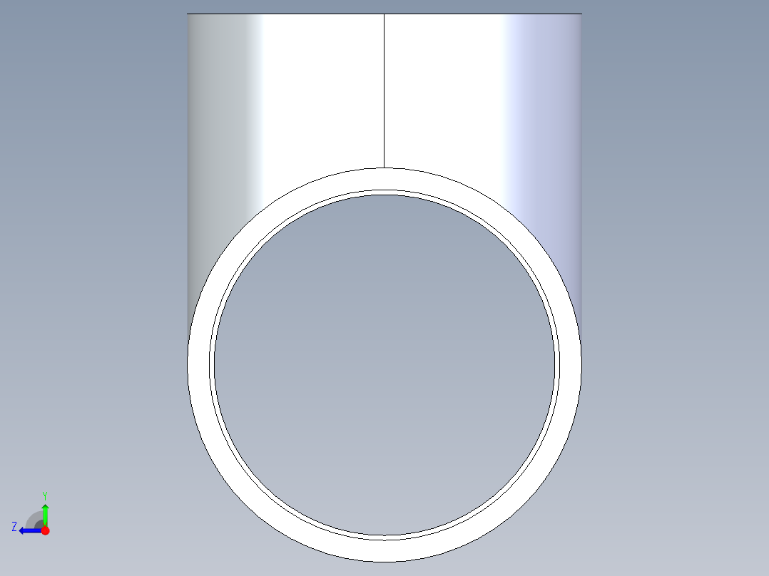 聚氯乙烯配件01-Sch80_Tee_SxSxS_801-080_8in右视图