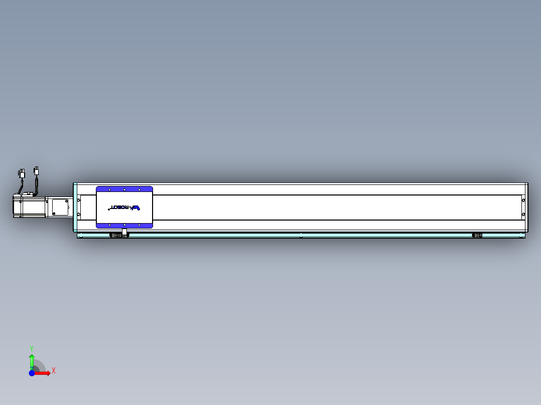威洛博VC丝杆传动-无尘环境VC14-Lxx-C-S1000-BC-ZP40-C3前视图