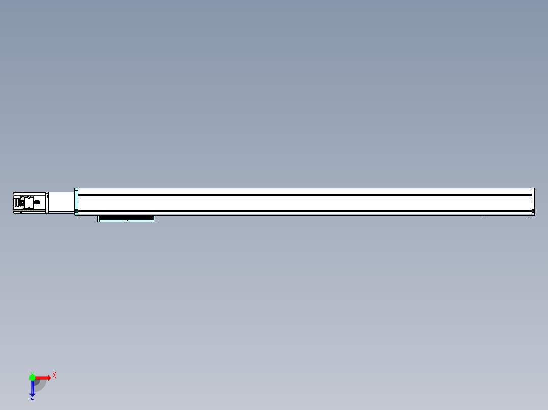 威洛博VC丝杆传动-无尘环境VC14-Lxx-C-S1000-BC-ZP40-C3俯视图
