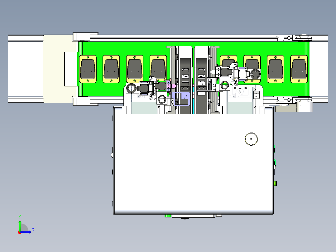 锁鼠标PCB板螺丝在线设备x_t左视图