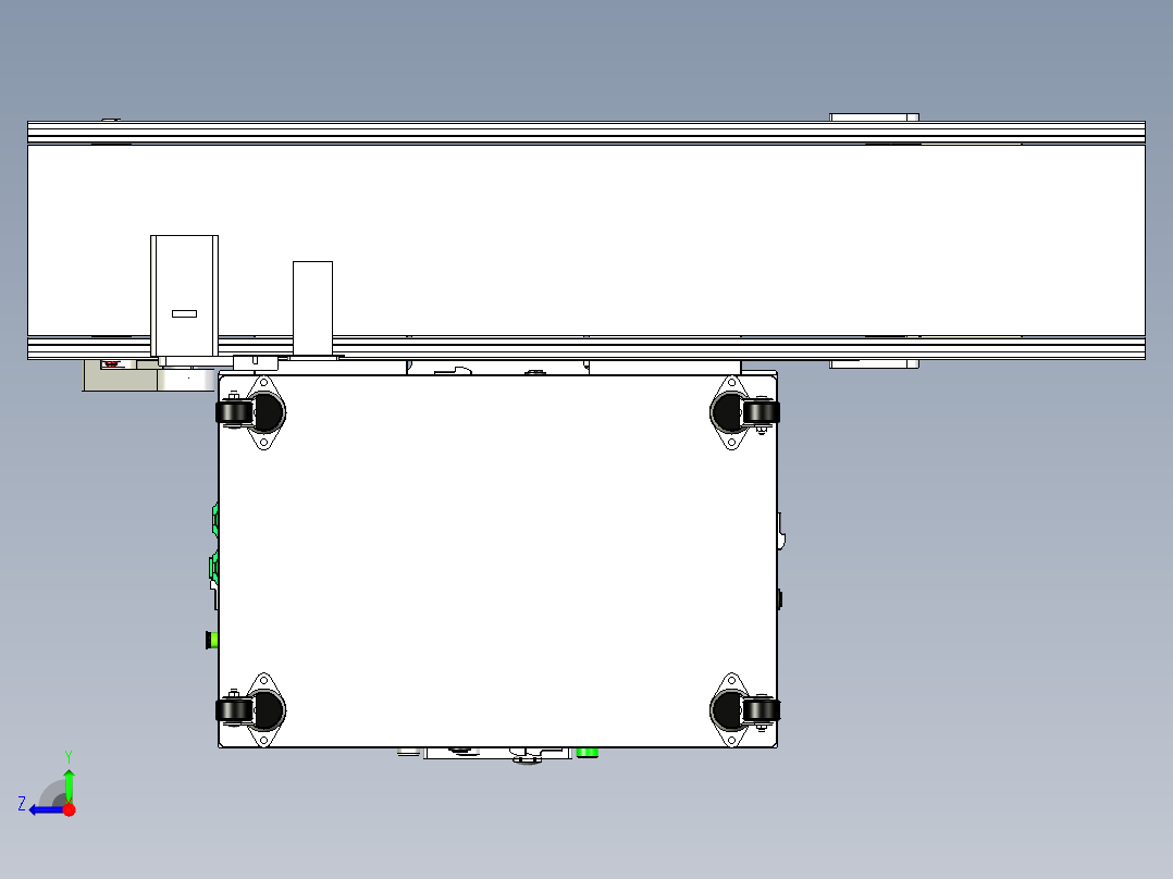 锁鼠标PCB板螺丝在线设备x_t右视图