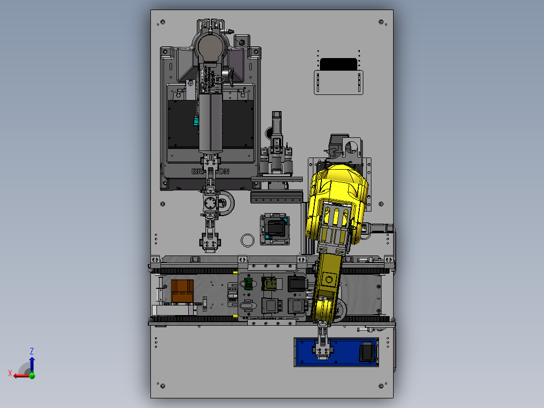 外观检测&超声波焊接设备（sw20可编辑+工程他）俯视图