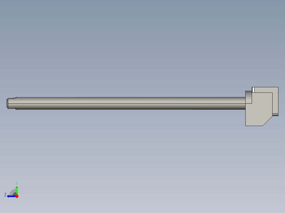 基恩士S-P01_kc图纸模型右视图