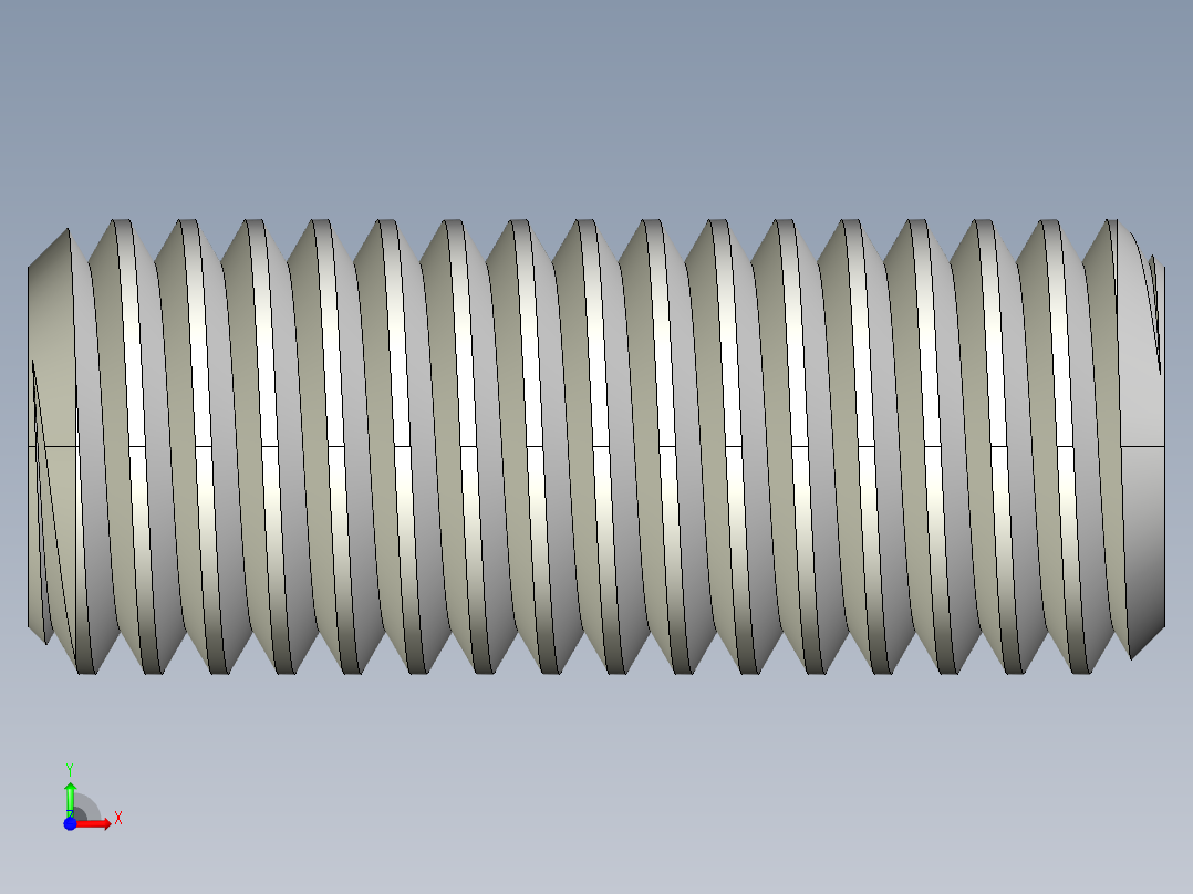 DIN 913-ISO 4026 固定螺钉-M12 L=30.STEP前视图