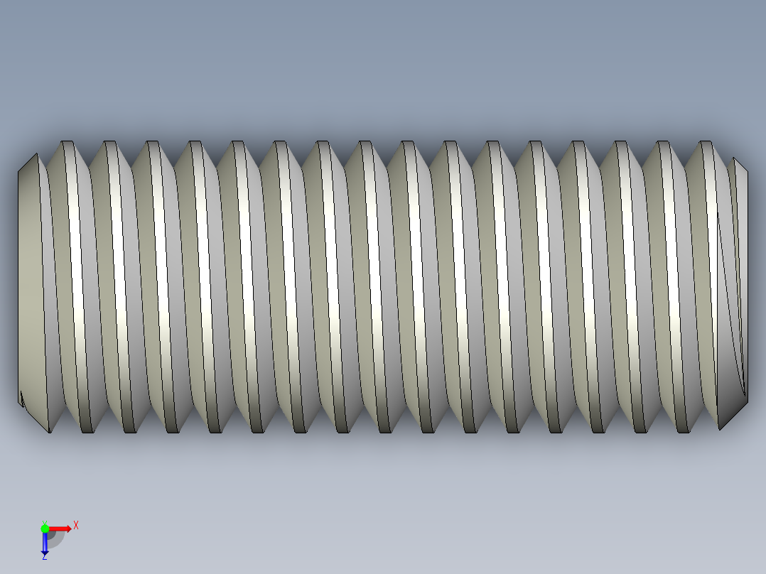 DIN 913-ISO 4026 固定螺钉-M12 L=30.STEP俯视图