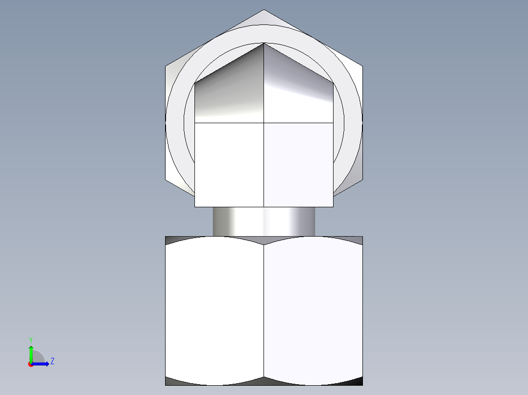 卡套式工业通用硬管接头EO_Standpipe_elbow_EVW14S71左视图