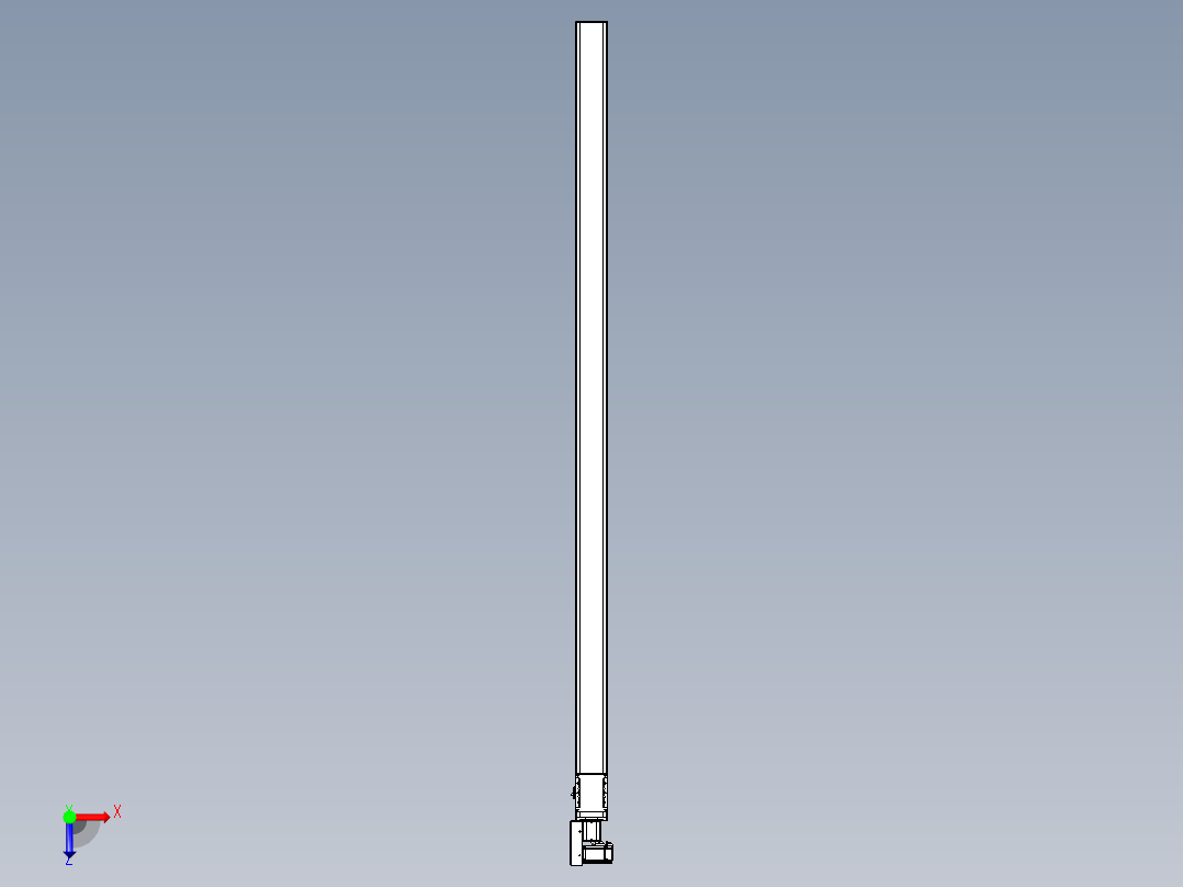 同步带全封闭直线模组TPA-HCB-105D-90-L2450-ML-C-P20-N3俯视图