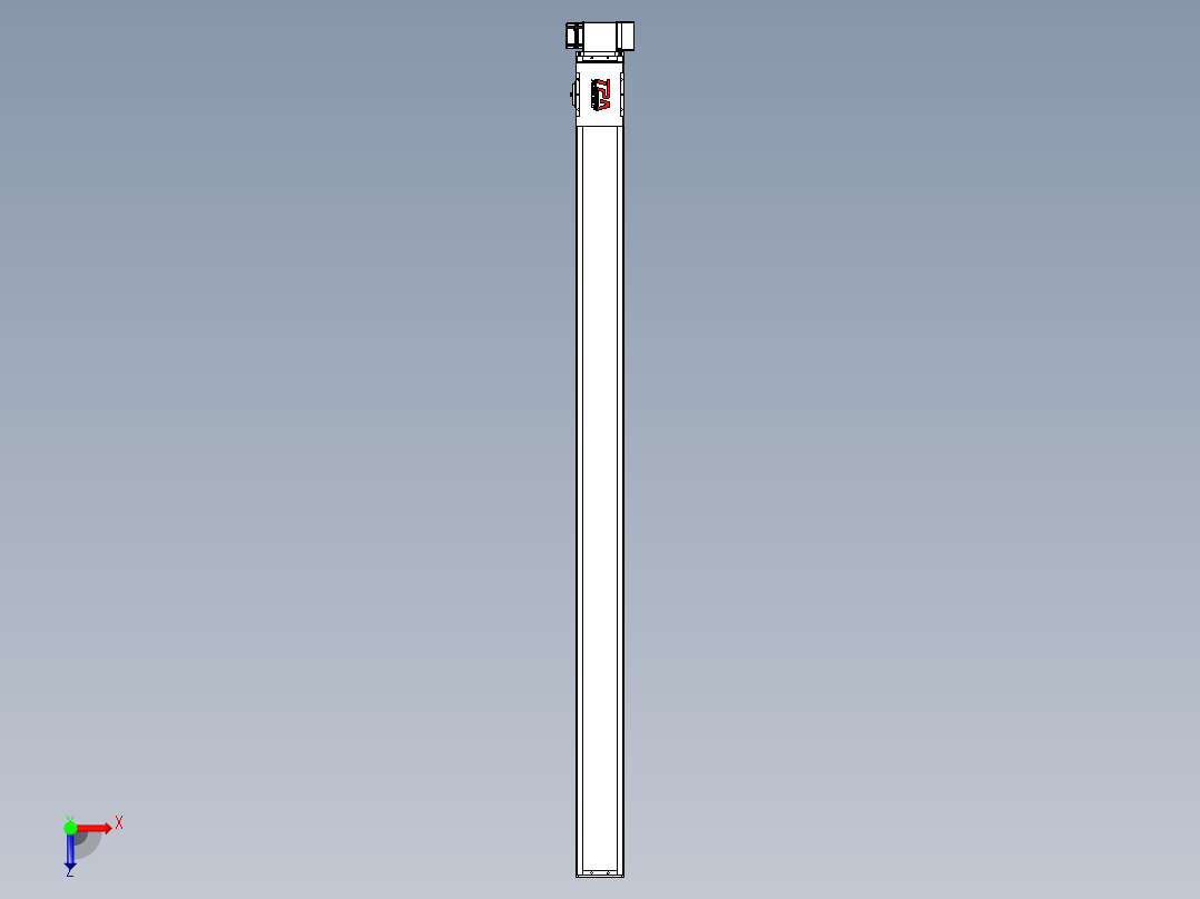 同步带全封闭直线模组TPA-HCB-110D-90-L1700-LP-Y-P40-N3俯视图