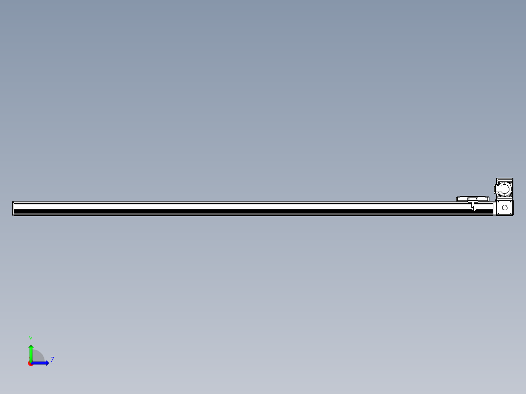 同步带全封闭直线模组TPA-HCB-105D-90-L1700-RU-C-P20-N3左视图