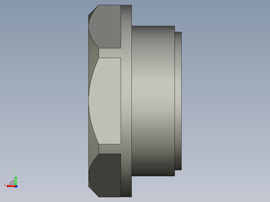 油鏡HGFT-3D多系列多零件图纸模型后视图