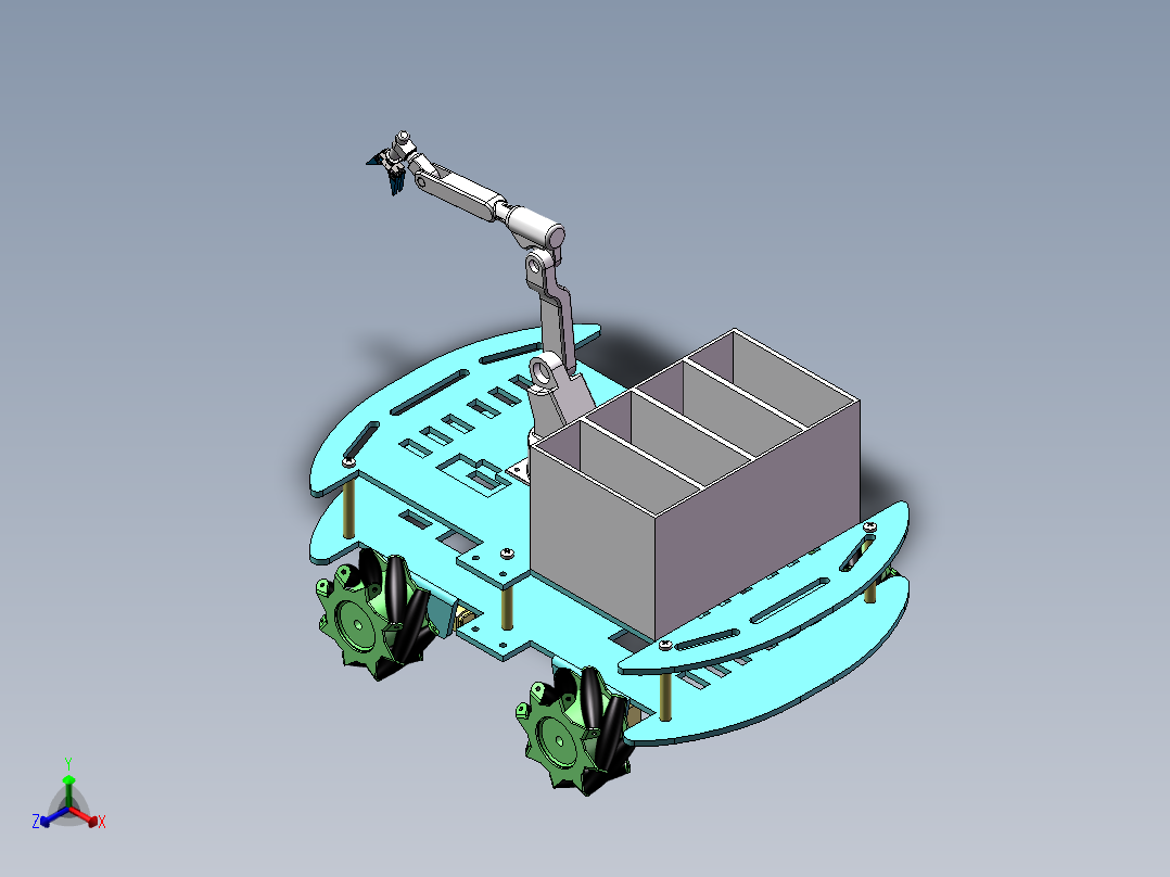 搬运机械手三维图纸正等轴测图