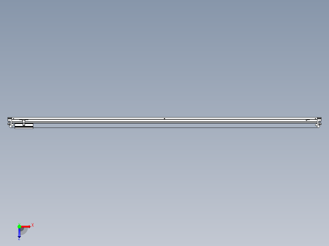 威洛博VL系列直线电机模组-VL22H2-S2450俯视图