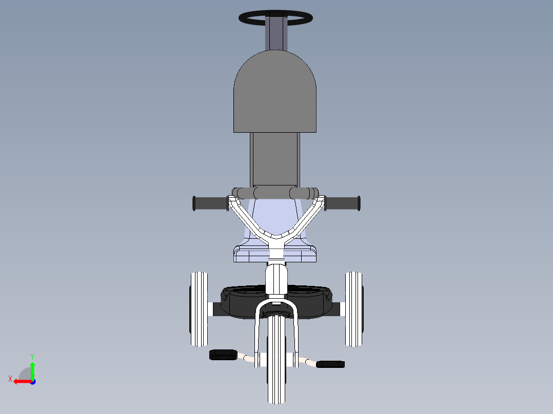儿童三轮推车--sw后视图