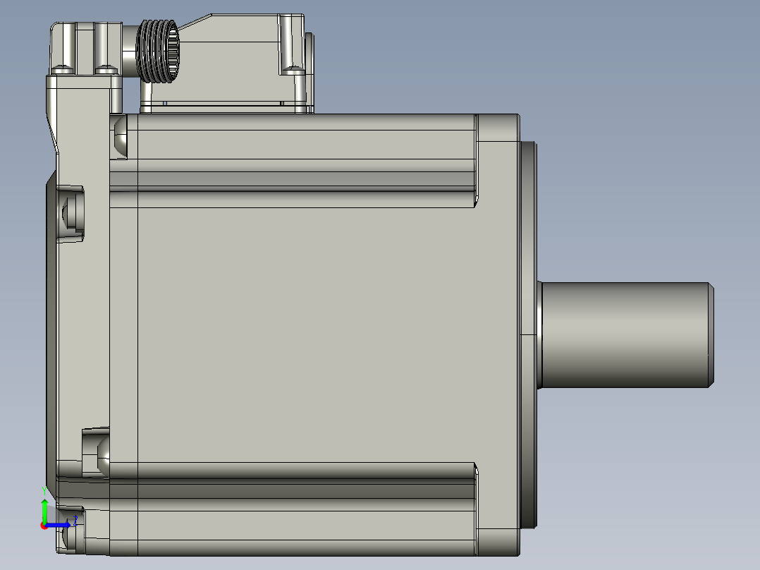 低压伺服电机MF5H-80CM30B2-507.STEP左视图