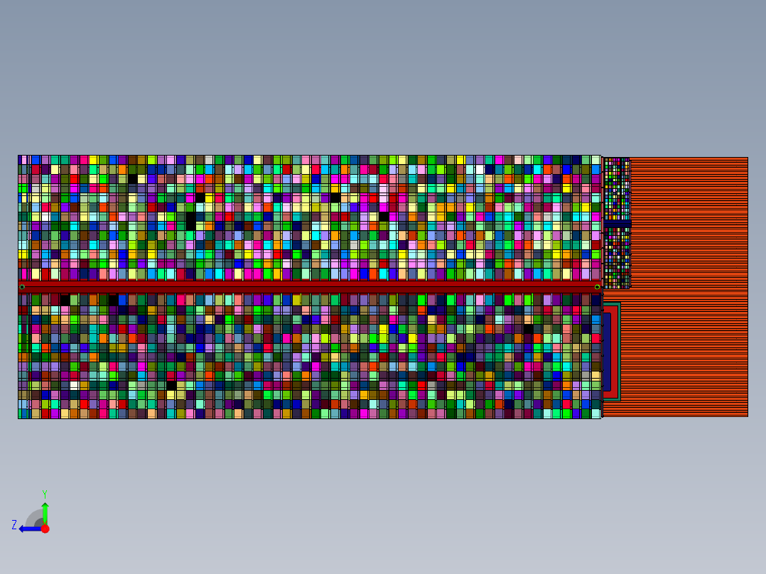 户型简单美观农村建房子三层楼右视图