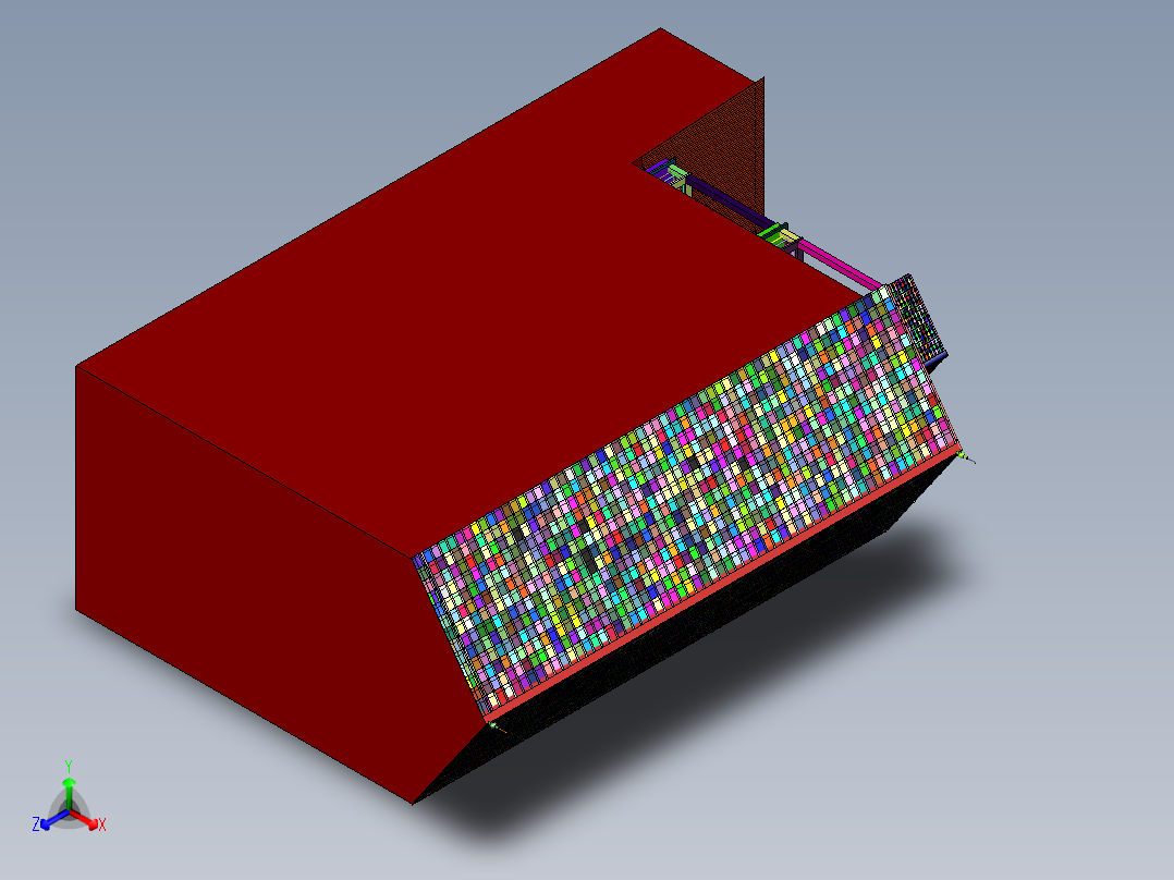 户型简单美观农村建房子三层楼正等轴测图