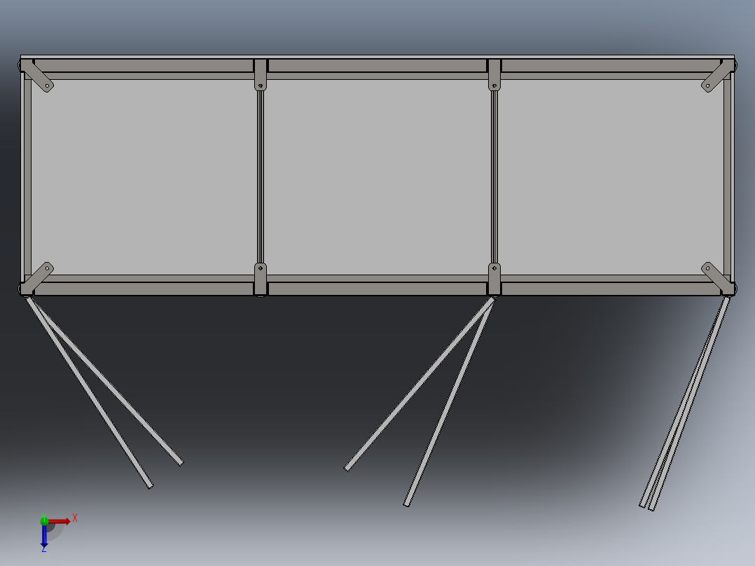 嵌入式衣柜俯视图