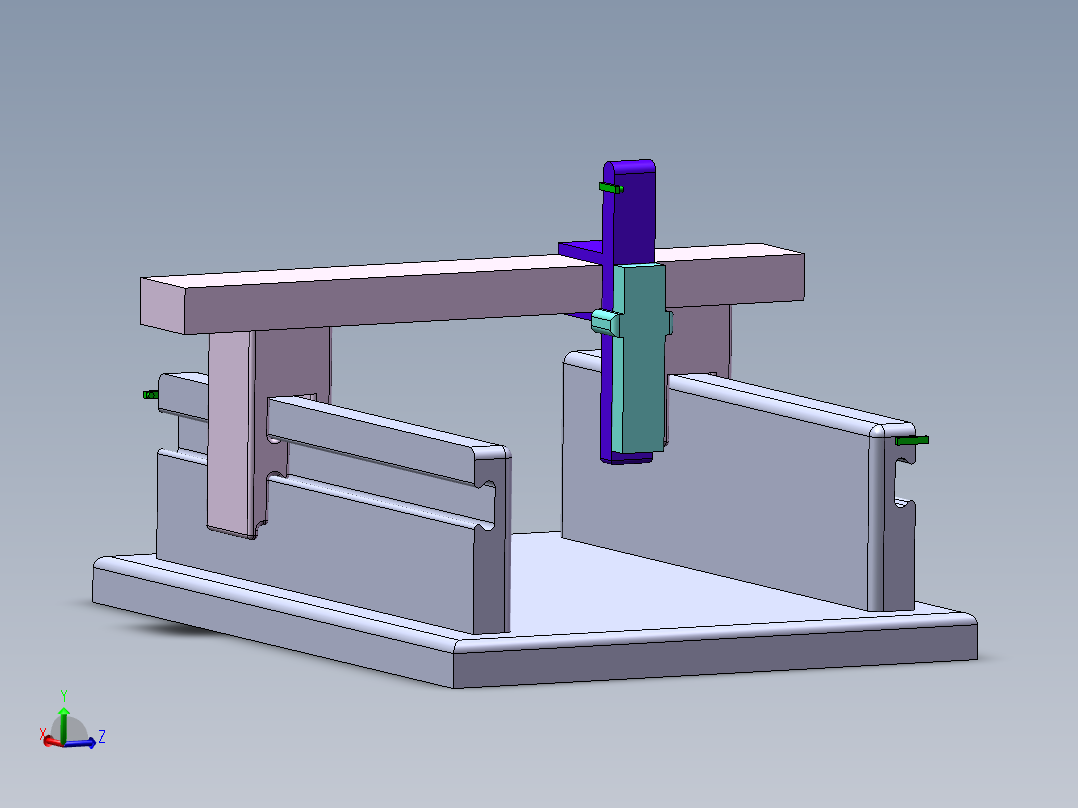 简易运动龙门<span style='color: red'>机床</span>SW三维==1241697==150