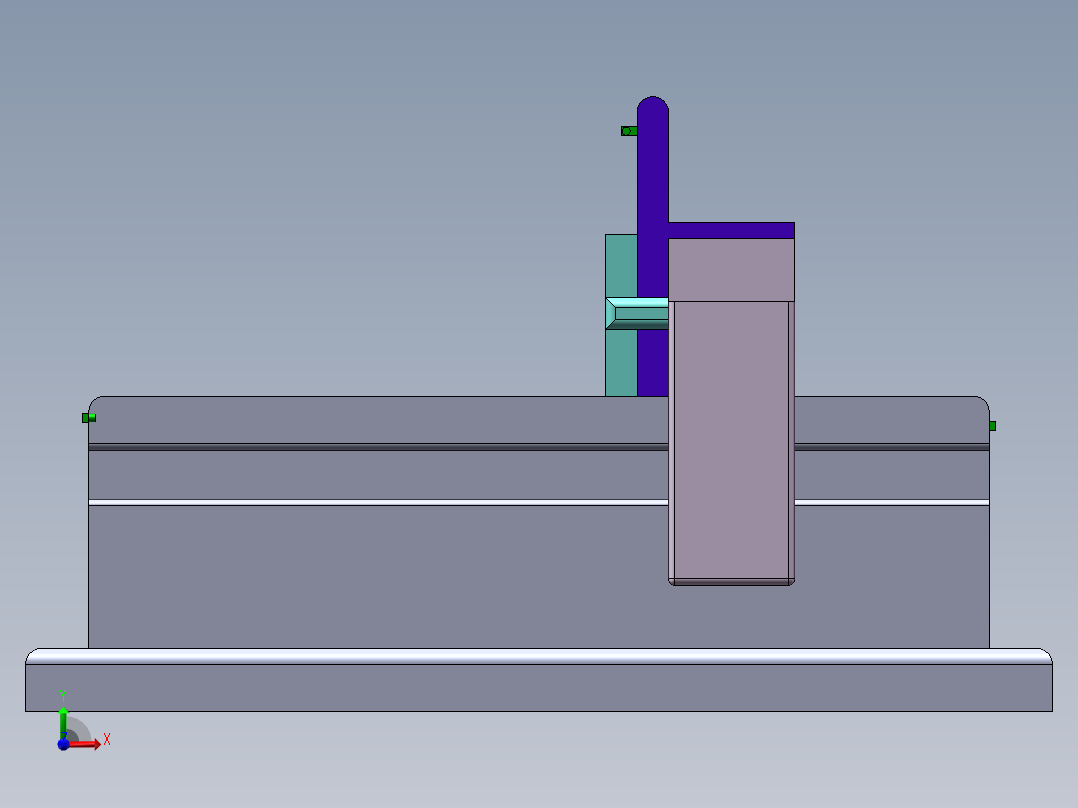 简易运动龙门机床SW三维==1241697==150前视图