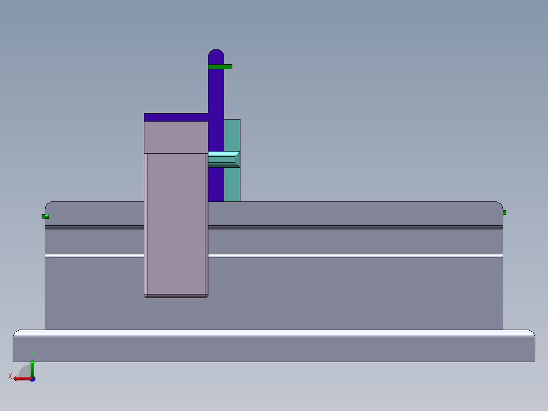 简易运动龙门机床SW三维==1241697==150后视图