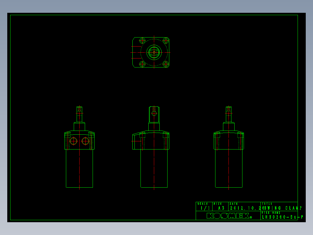 LHS0360-Sx-P多系列多零件图纸模型
