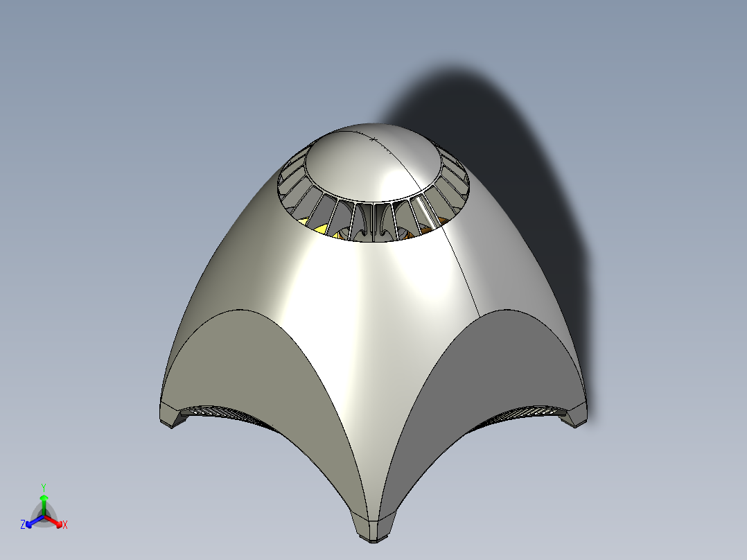 ufo外星飞船4正等轴测图