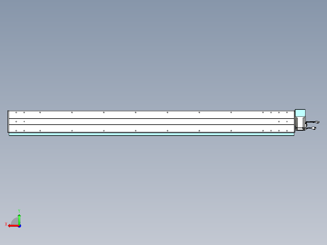 威洛博VBC同步带传动一无尘环境VBC14-L45-S1500-BRD-ZP40-C3后视图