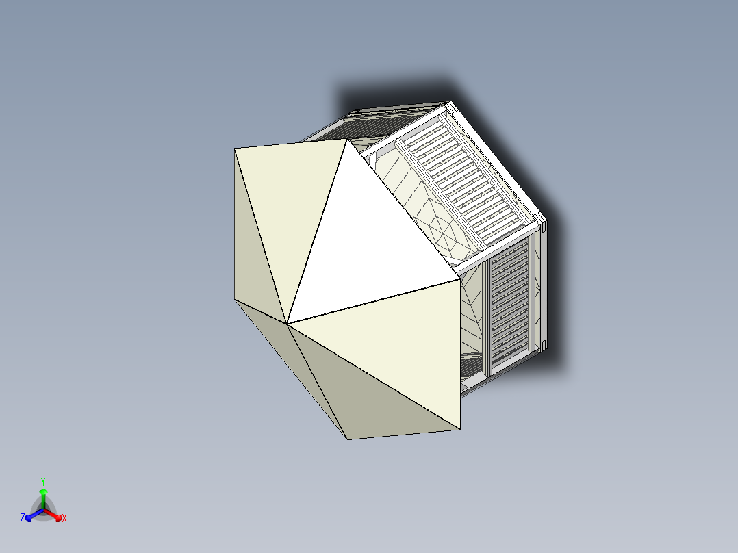 露台正等轴测图