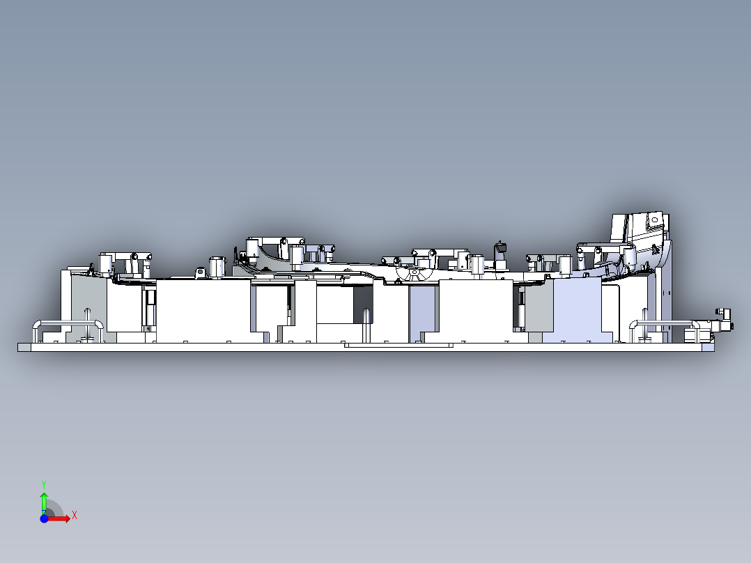 卡扣定位治具前视图