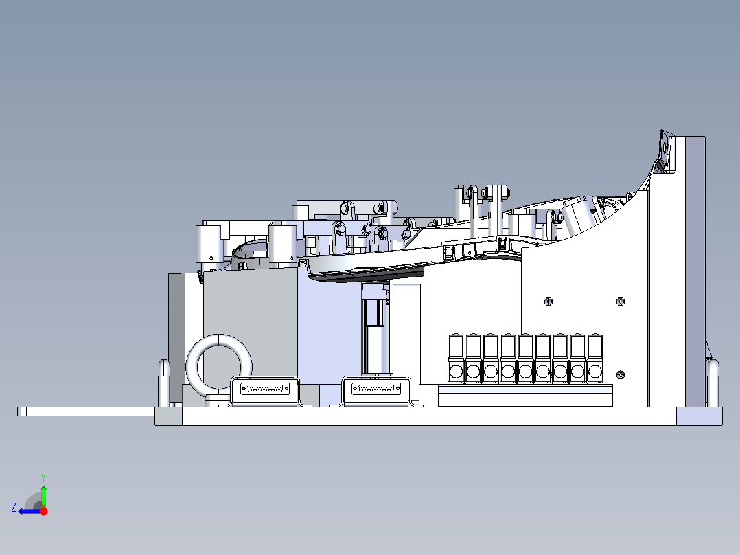 卡扣定位治具右视图