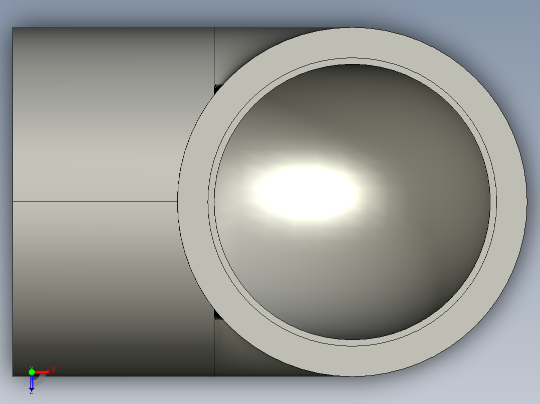 船舶管路系统SeaCor_90Elbow_SxS_37J106020_2in俯视图