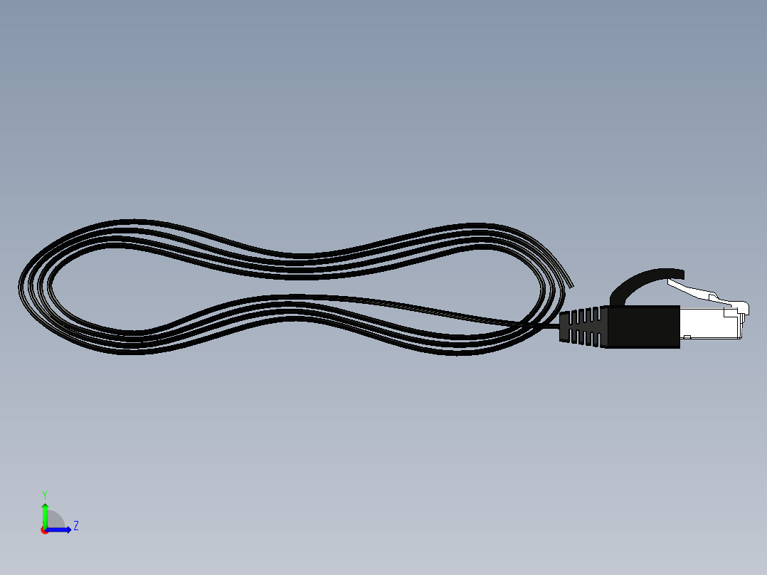 RJ45电缆2左视图