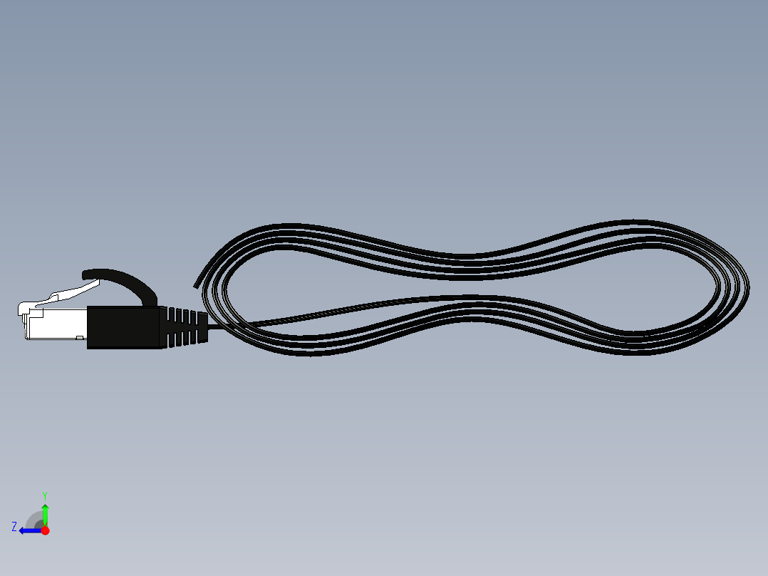 RJ45电缆2右视图