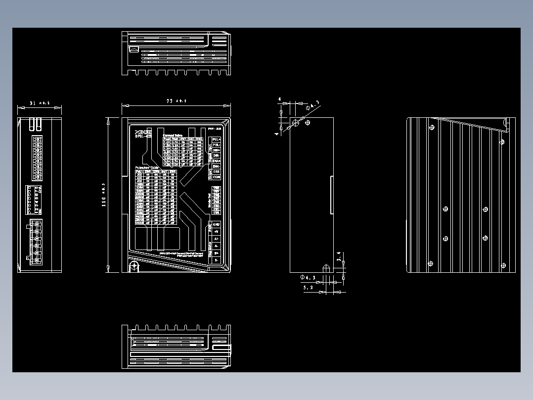 步进驱动DP3L-425-外观图-200428