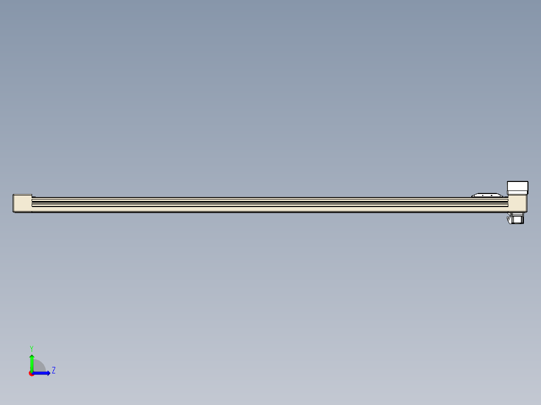 同步带全封闭直线模组TPA-HCB-65S-90-L1350-MR-Y-P10-N3左视图