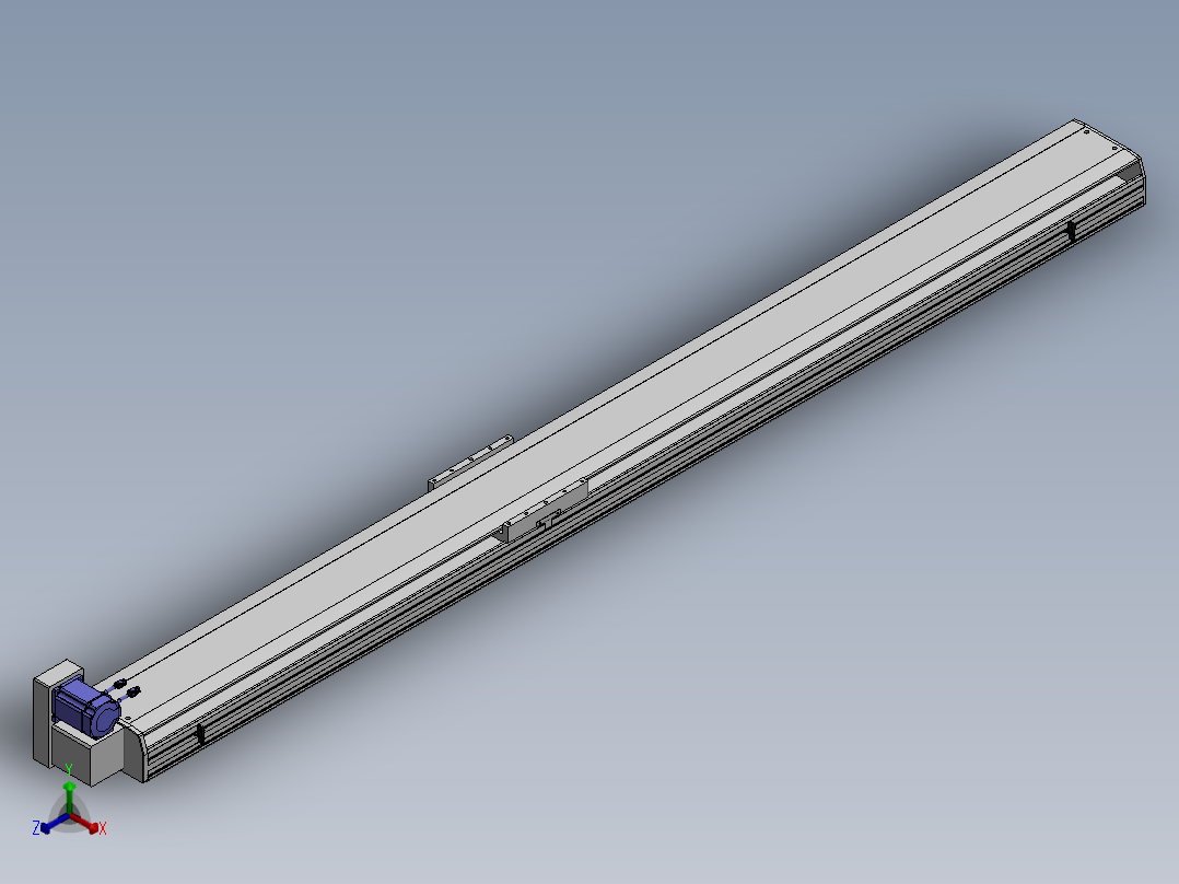 精密模组MT220-L150-2500-LU-M75-C4正等轴测图