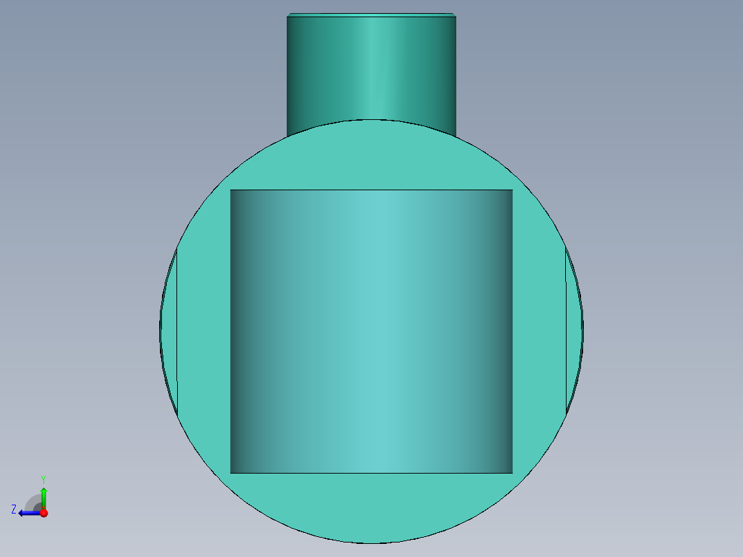 液压缸 油缸 (4)右视图