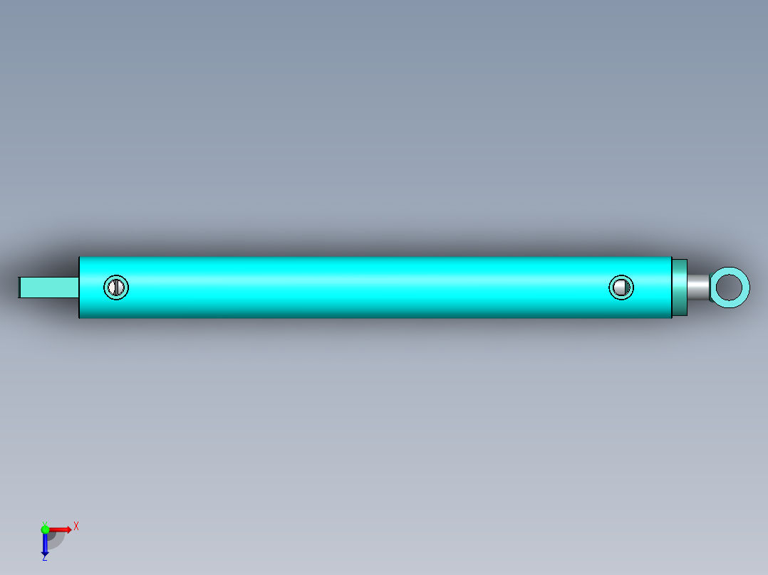 液压缸 油缸 (4)俯视图