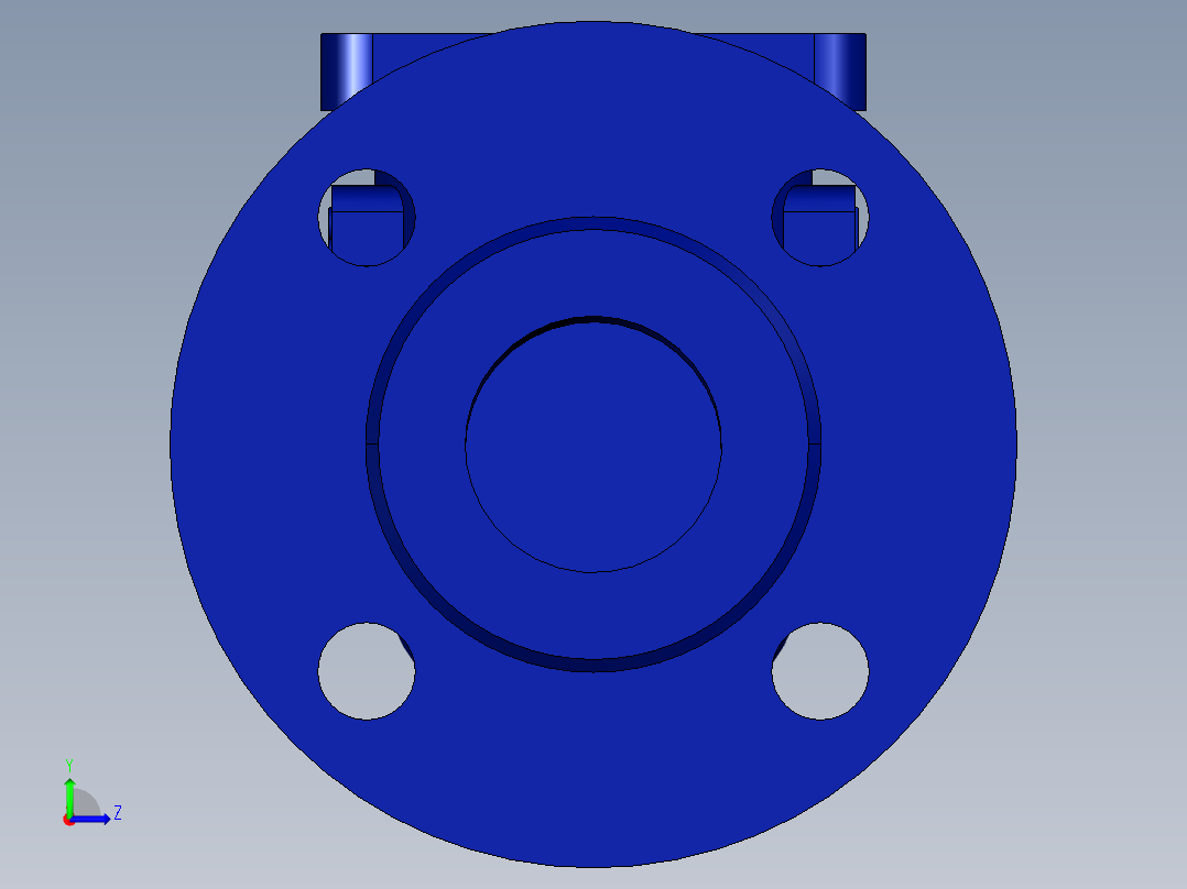 阀门模型-BOA_H_R_Straight_Body_DN50_PN16左视图
