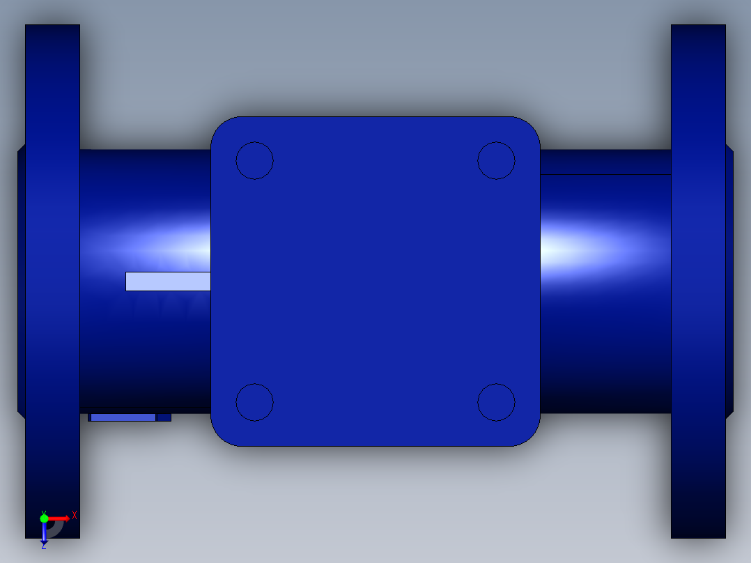 阀门模型-BOA_H_R_Straight_Body_DN50_PN16俯视图