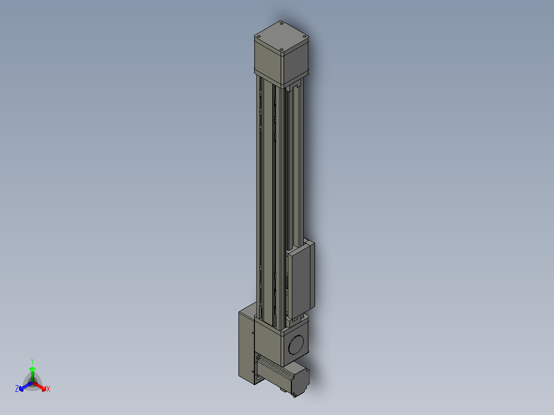 欧规系列-GB8-L96-S450-BL-P40-MS3正等轴测图